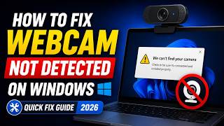 Webcam Not Detected on Windows? Quick Fix Guide (2026)