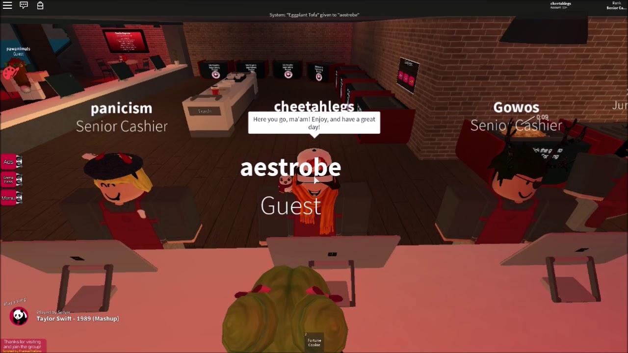 Working At Panda Express As A Senior Cashier Roblox 2 - 