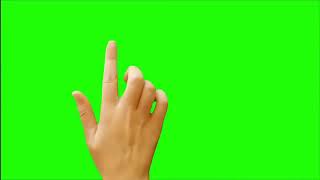 Green background finger PNG video
