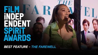 THE FAREWELL wins BEST FEATURE at the 35th Film Independent Spirit Awards.