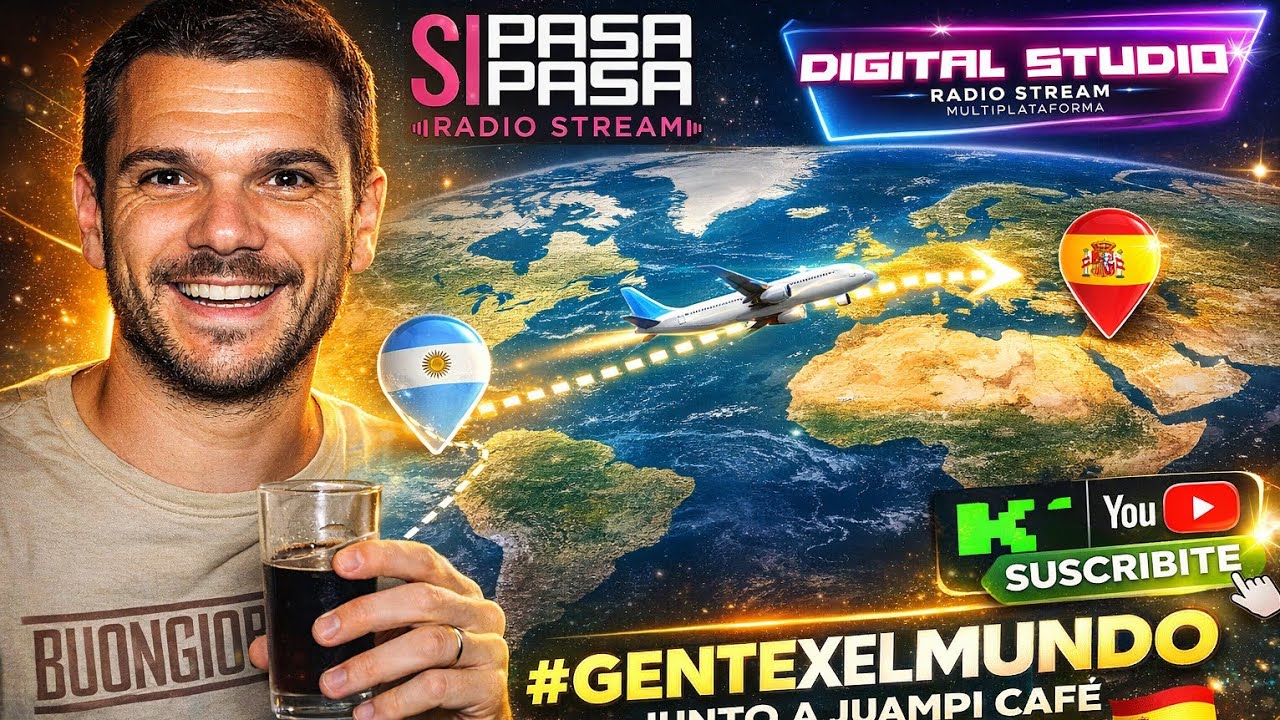 GENTEXELMUNDO JUNTO A JUAMPI CAFFE DESDE ESPAÑA 🇪🇸 Y PELIS/SERIES/INFO TECNO FT 98.5 FM DEL SOL