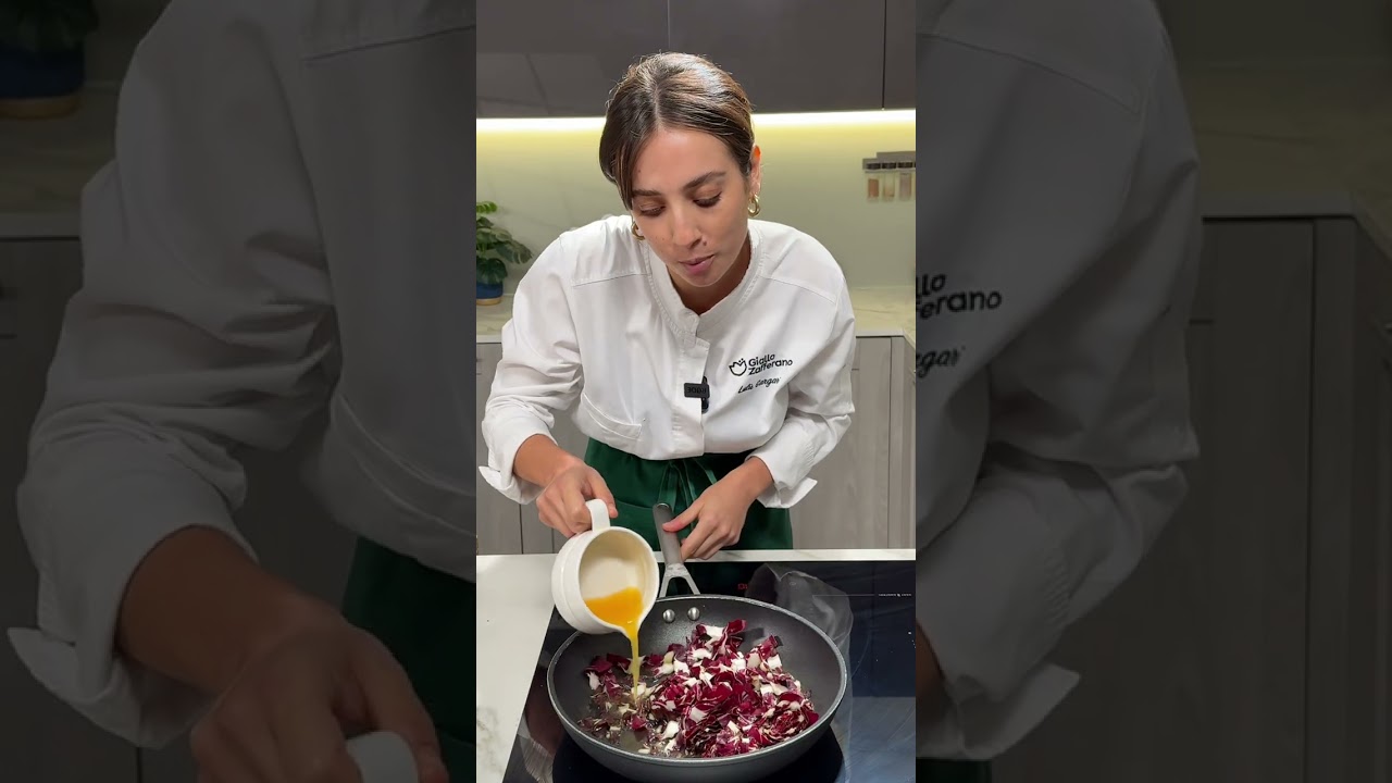 Linguine con Ricotta, Radicchio e Arancia