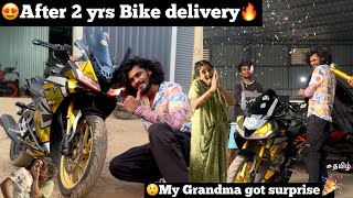 😍After 2yrs Finally Today Jarvis bike 🥳Delivery🔥|😲My grandma got surprise🎉 she is very happy♥️| TTF image