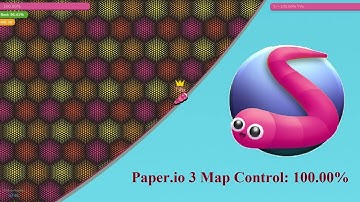 Paper.io 3 Map Control: 100.00% [Slither]