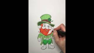 Lucky Leprechaun Colouring Page for St Patrick s Day 53L