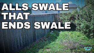 Fixing Drainage Problems with a Swale / Backyard Cleanup Part 1