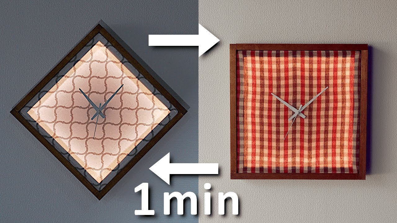 How to make LED lighting clock with changeable face 着せかえのできる照明時計のつくりかた YouTube