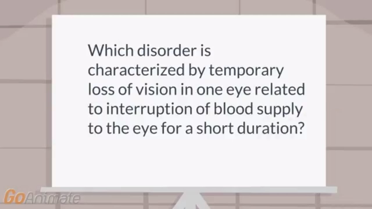 What are the symptoms of amaurosis fugax? - YouTube