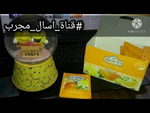 مشروب بدون سعرات حرارية شاي احمد بالبرتقال والليمون مشروبات كيتو خالية من السعرات