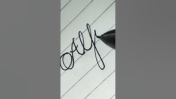 alfia in cursive writing #goodhandwriting #shorts #diy #cursive