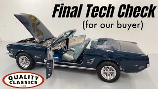 1966 Mustang Convertible Tech Check for Buyer