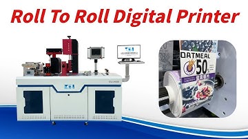 Roll to roll digital printing machine for kraft paper package