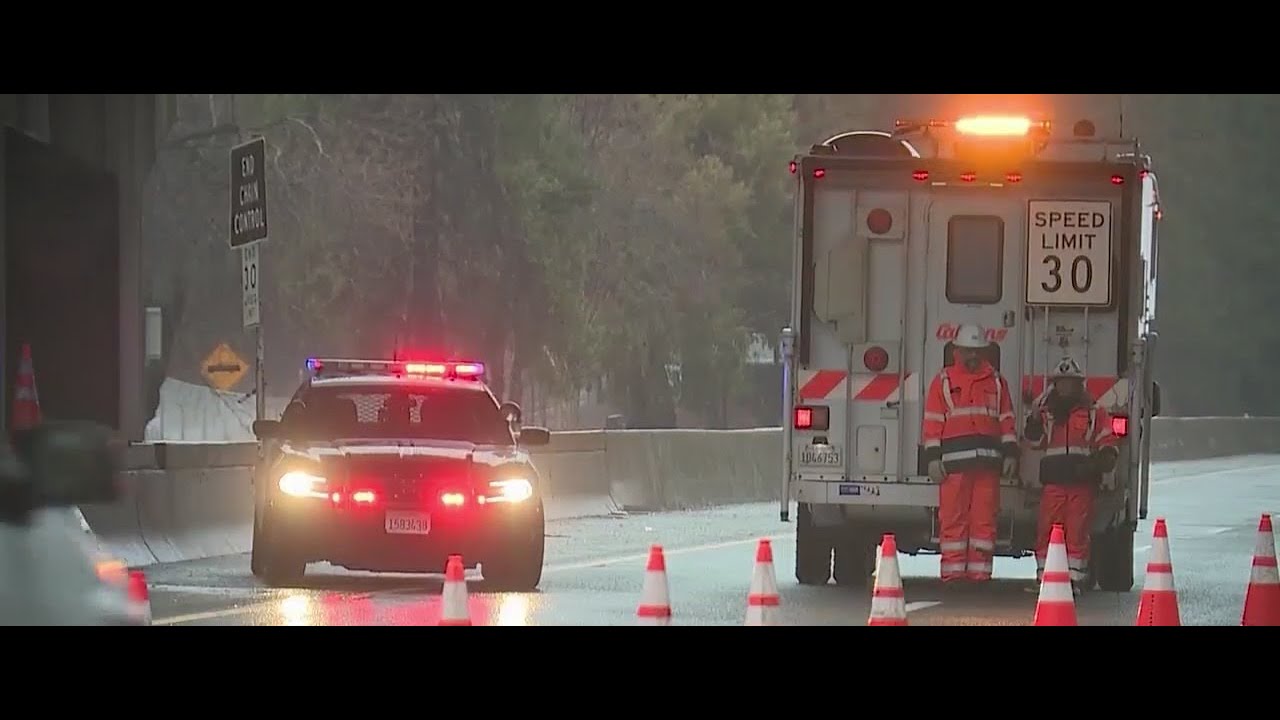 Part of Interstate 80 closed due to snow - YouTube