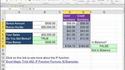 Office 2010 Class #38: Excel IF Function Formula Made Easy (7 examples)