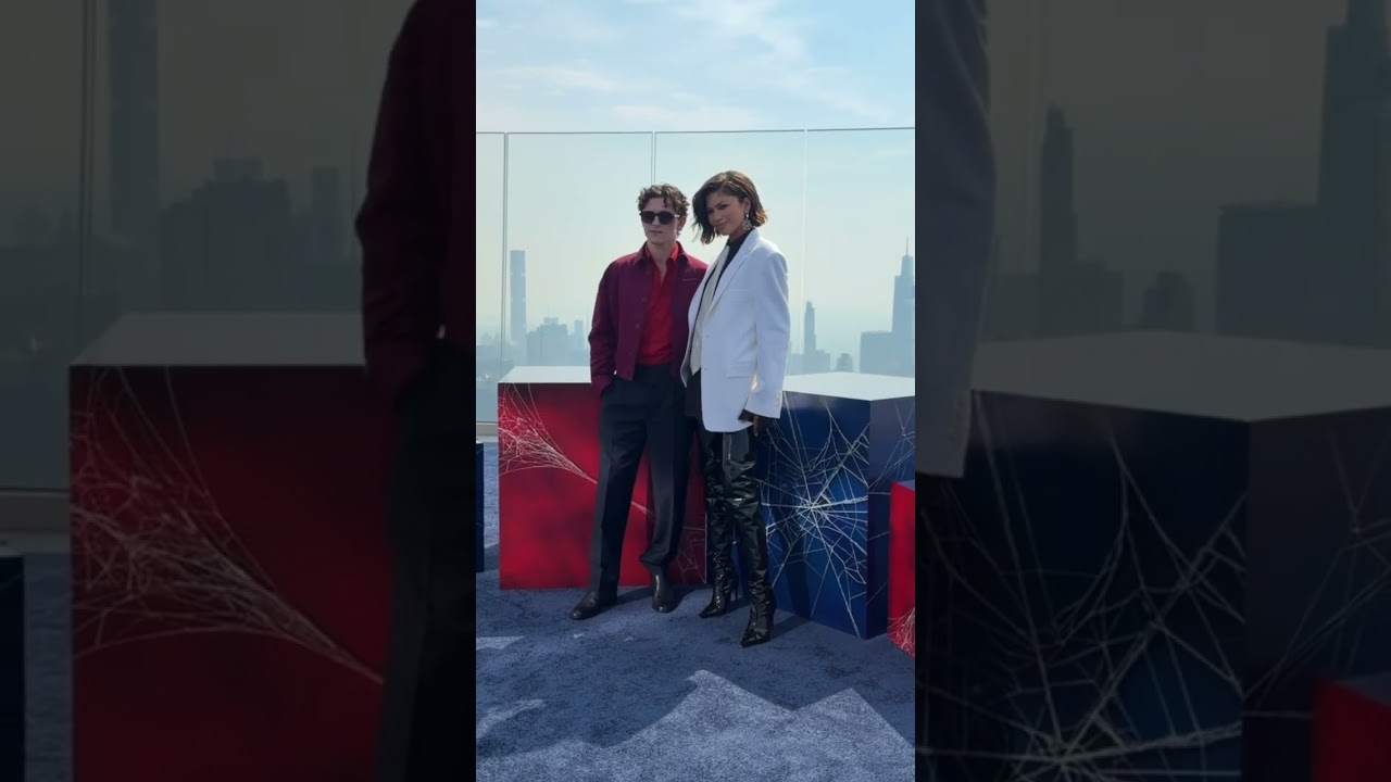 On the edge of New York City with Tom and Zendaya