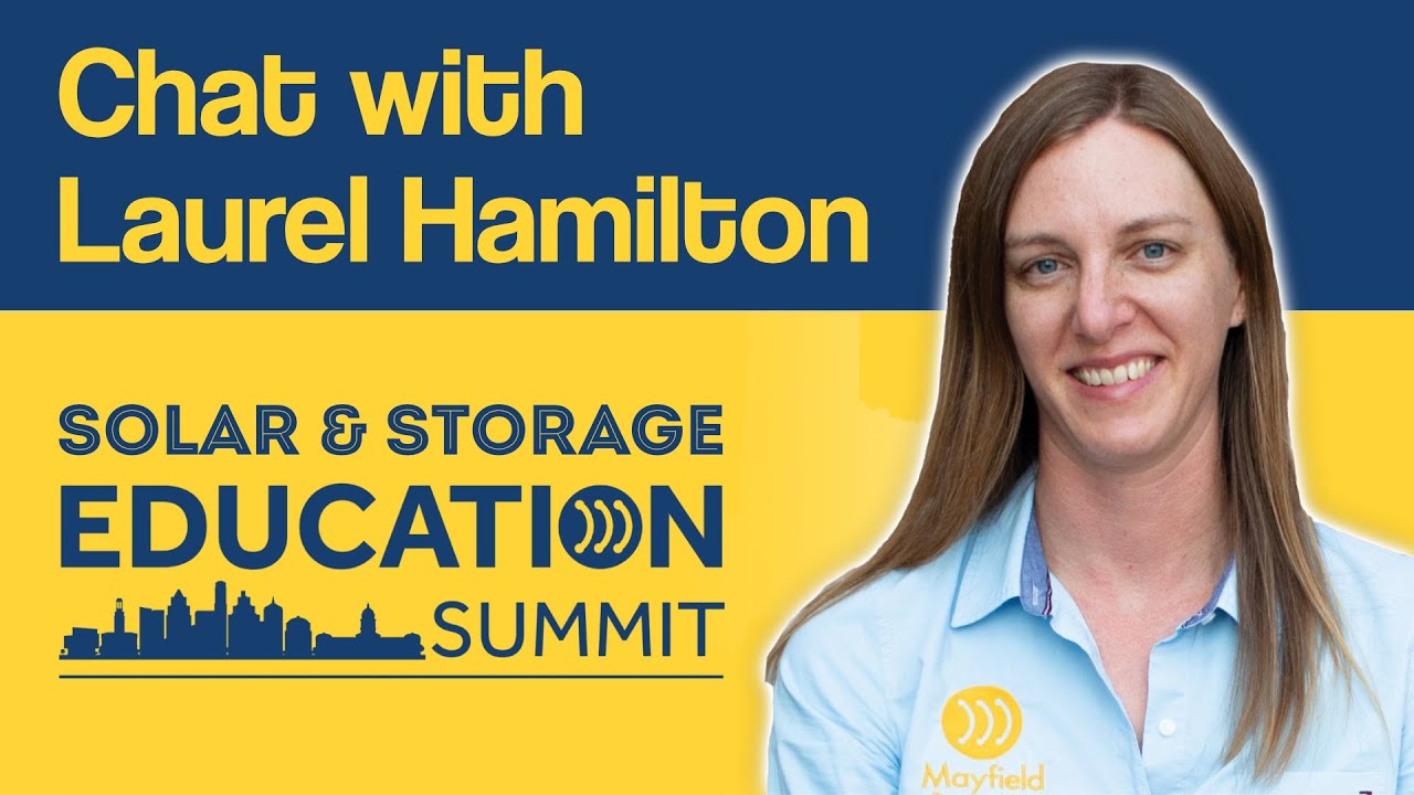 Interview with Laurel Hamilton of Mayfield Renewables YouTube