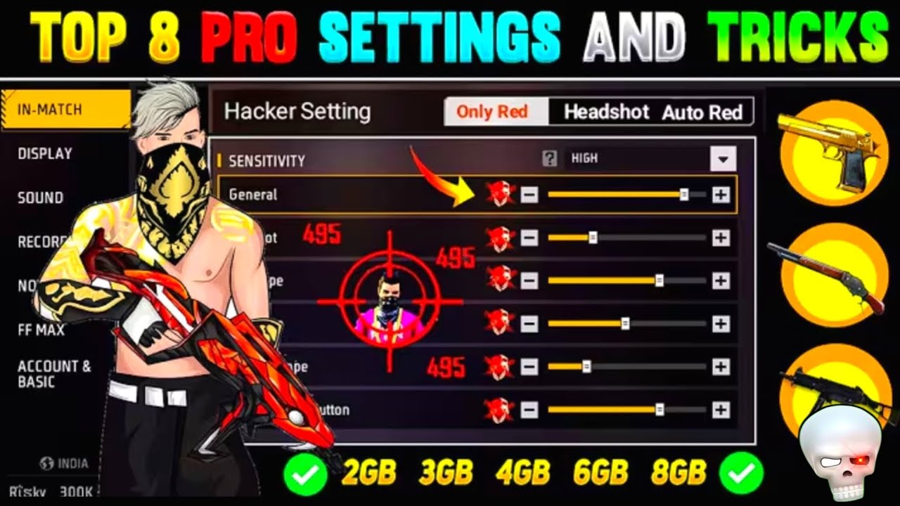 99% Headshot Rate☠️ NEW BEST SENSITIVITY AFTER OB52 🔥 2gb, 4gb, 6gb, 8gb,12gb Ram All Devices