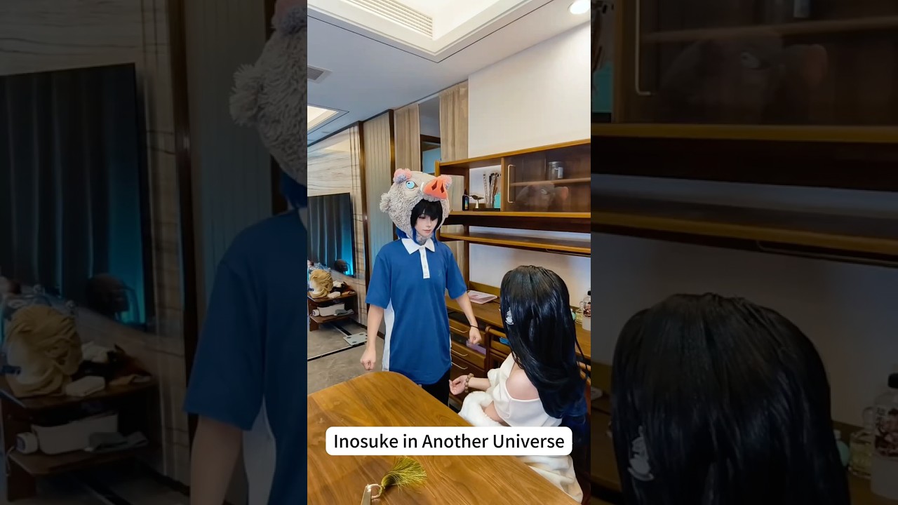 Inosuke in Another Universe #anime #game #fyp #demonslayer #inosuke #cosplay #cosplayer #cosplaygirl