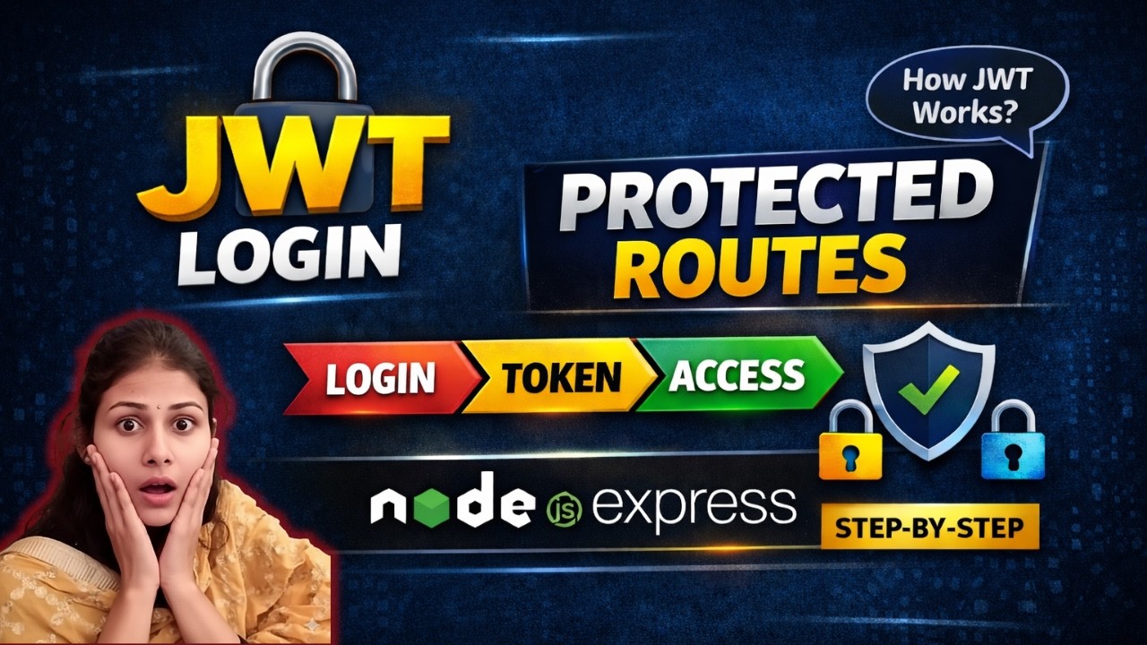Login Authentication in Node.js 🔥 JWT + Bcrypt + Protected Routes (Step ...