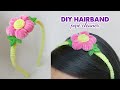 🌺SO EASY &amp; SIMPLE Flower Hairband pipe cleaner | Hairband DIY | Pipe Cleaner Craft