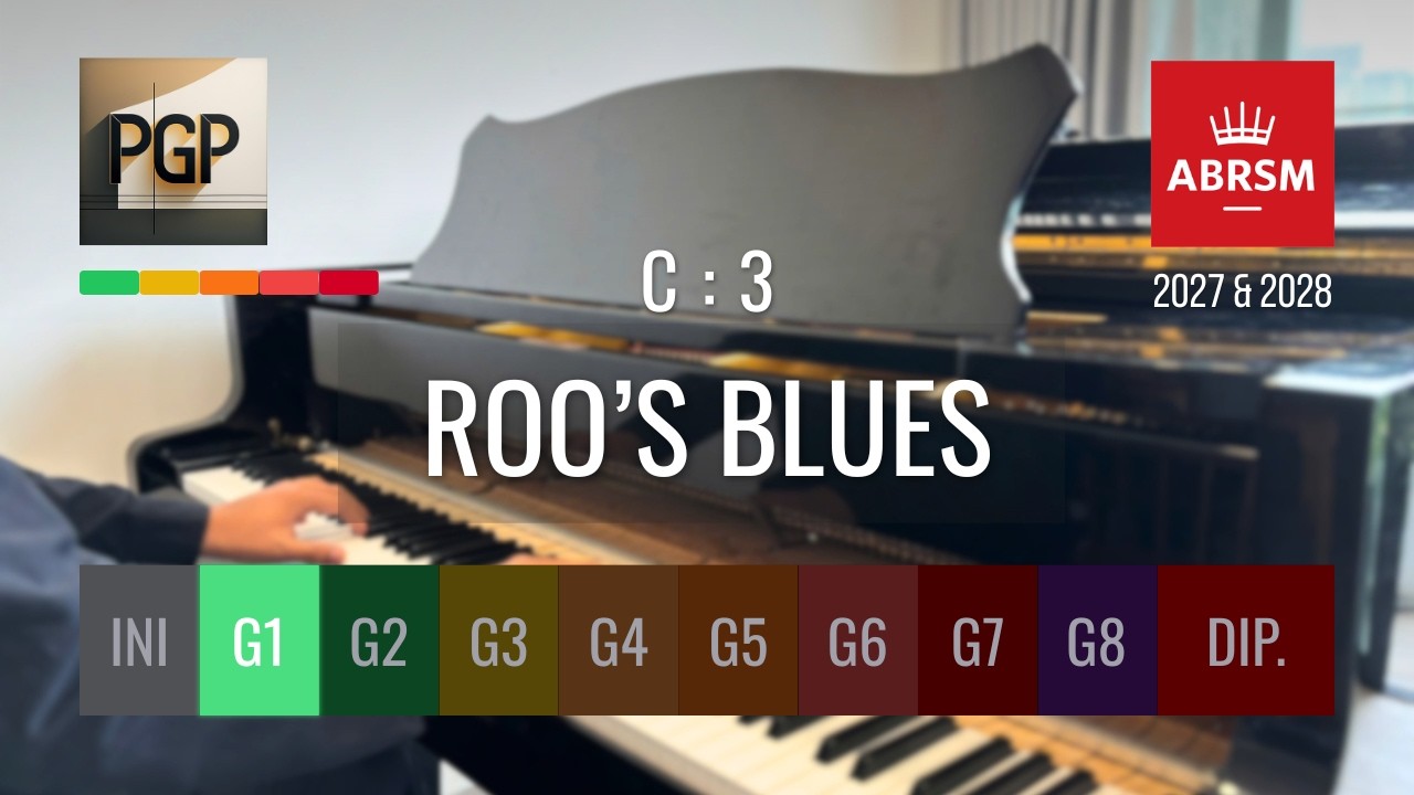 Guarda ROO'S BLUES by Nikki Iles | ABRSM 2027 & 2028 Piano Grade 1 C3 (with score) su YouTube Guarda ROO'S BLUES by Nikki Iles | ABRSM 2027 & 2028 Piano Grade 1 C3 (with score) su YouTube