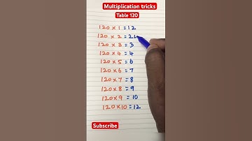 Table tricks | table 120 #techpandian #trending #youtubeshorts #tabletricks #shorts #maths