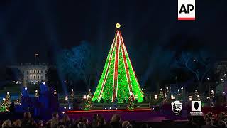 Trumps light National Christmas Tree in DC