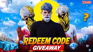 FREE FIRE LIVE CUSTOM ROOM GIVEAWAY | FF LIVE TEAM CODE GIVEAWAY | FF LIVE GIVEAWAY DJ ALOK |FF LIVE