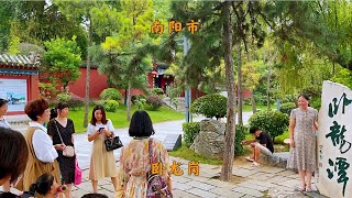 河南省南阳市，卧龙岗武侯祠，卧龙潭，诸葛八卦阵，龙门壁