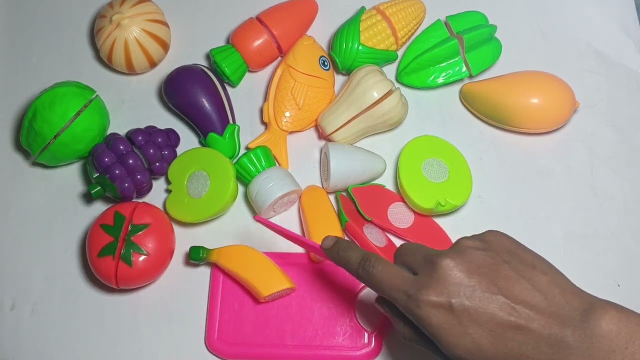 Oddly Satisfying Video | How to Cutting Wooden Fruits Apple and Vegetables ASMR