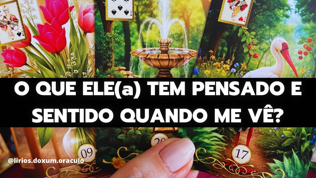 O que ELE(a) TEM PENSADO e SENTIDO quando ME VÊ? Tarô ♥️✨🔮