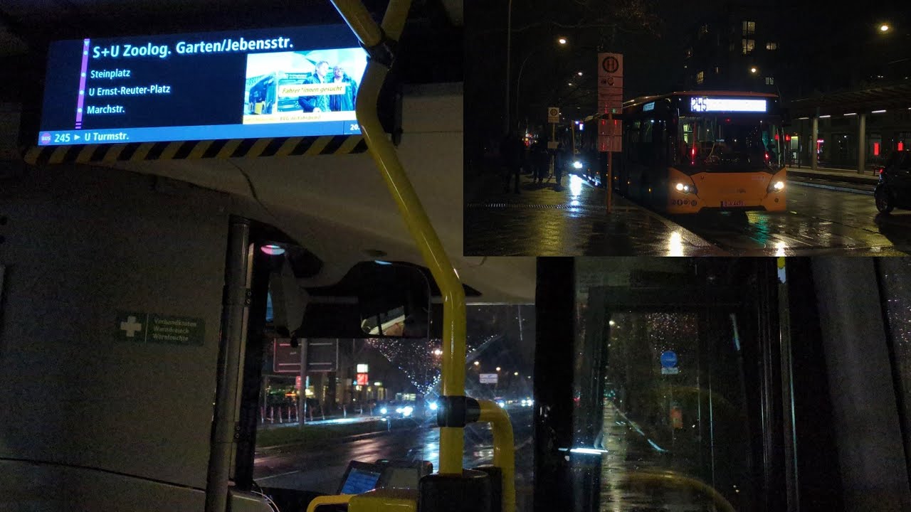 Berlin Bus|Aussetzermitfahrt #36 auf dem 245 von Hertzallee bis U Turmstraße