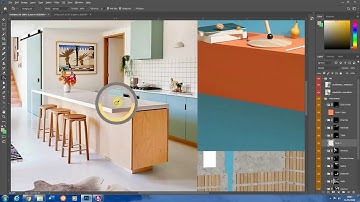 Interior View_Part 4_Adding Colour, Texture and Habitation in Photoshop