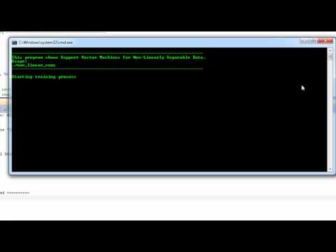 Support Vector Machines for Non-Linearly Separable Data with OpenCV