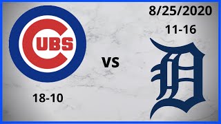 Chicago Cubs Condensed Game (8/25/2020) Detroit Tigers Condensed Game