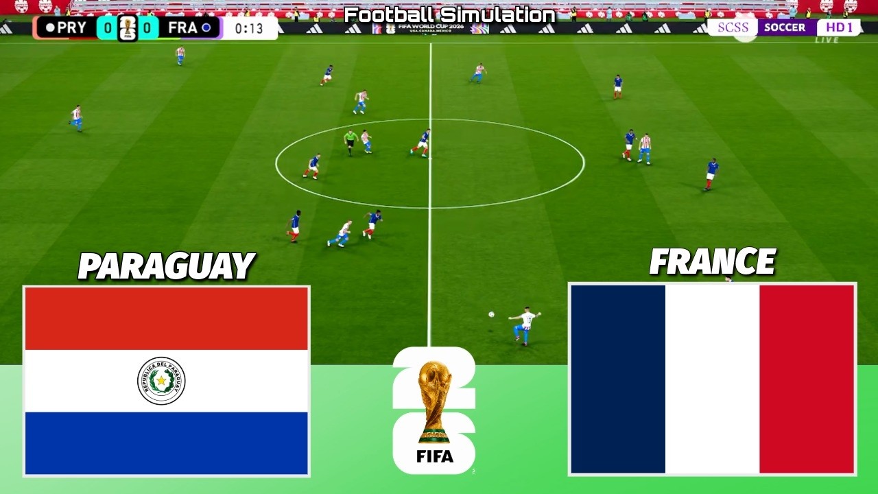 🔴 LIVE | Paraguay vs France - Round of 16 - FIFA World Cup 2026 | PES 21 Simulation