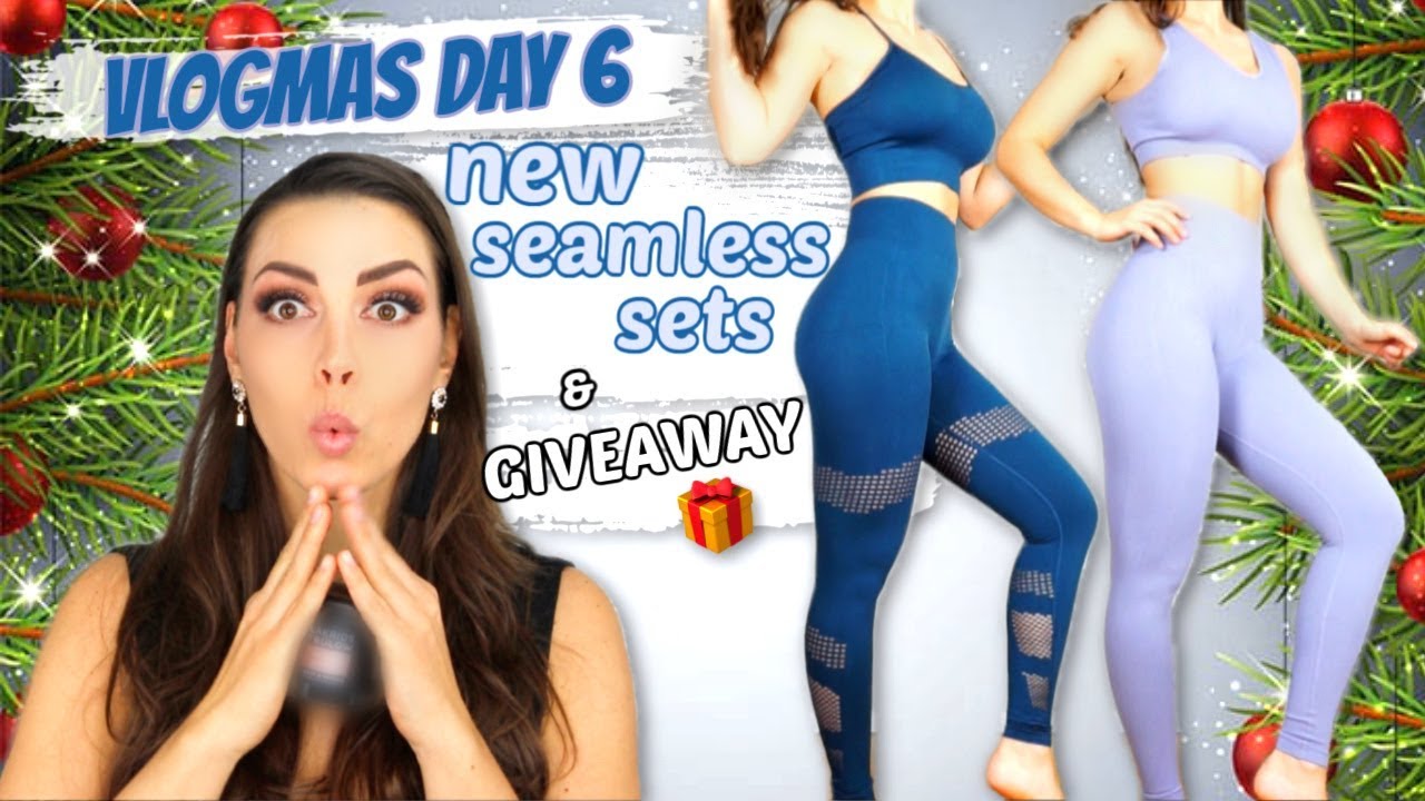 VLOGMAS day 6 GIVEAWAY 🎁 IWUPARTY SEAMLESS SETS with 50% off deal!!