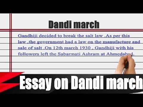 dandi march essay in english 500 words