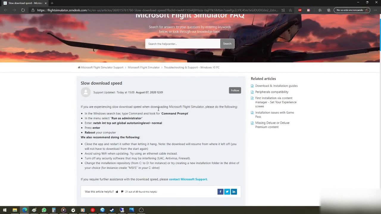 Microsoft Flight Simulator' pesa tanto que Steam ha tenido que aclarar que  el tiempo de descarga no afectará a los reembolsos