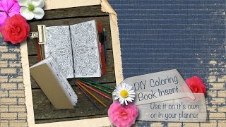 DIY Coloring Book Insert