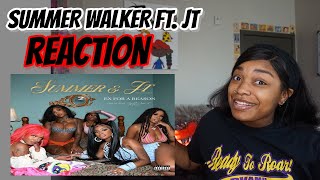 Summer Walker - Ex For A Reason (Ft. JT From City Girls) [Lyric Video] REACTION !