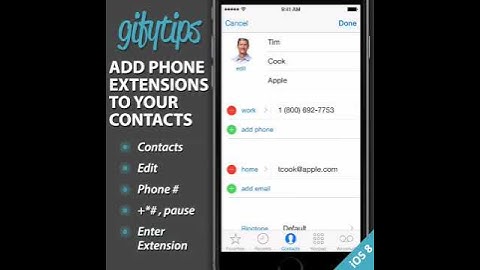 iPHONE TIPS: Save and Dial Phone Number Extensions