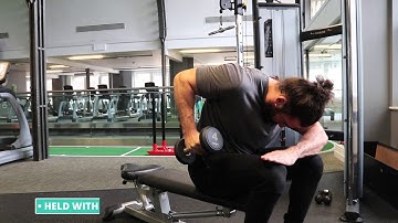 How To Do Seated Bent Over One Arm Dumbbell Triceps Extension | Exercise Demo