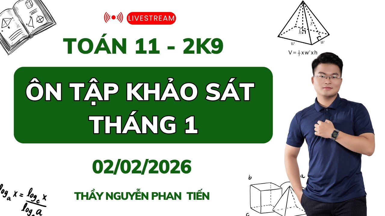 Toán 11 - ÔN TẬP KHẢO SÁT CHẤT LƯỢNG THÁNG 1