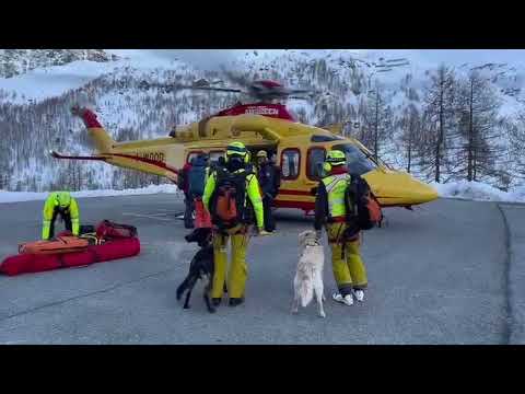 Le ricerche e il recupero degli scialpinisti dispersi in Valtournenche