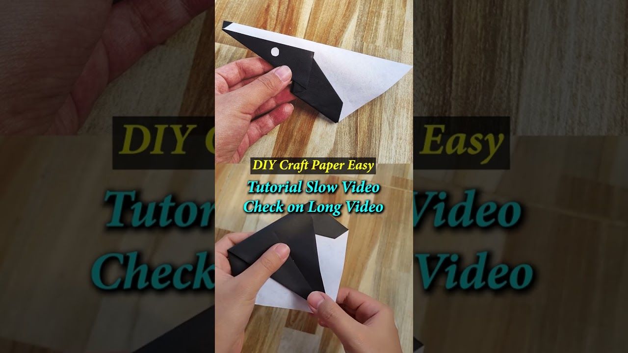 Origami Mini Skunk Easy Step by Step