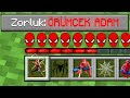 ÖRÜMCEK ADAM ZORLUK SEVİYESİ 🕸️🕷️ - Minecraft