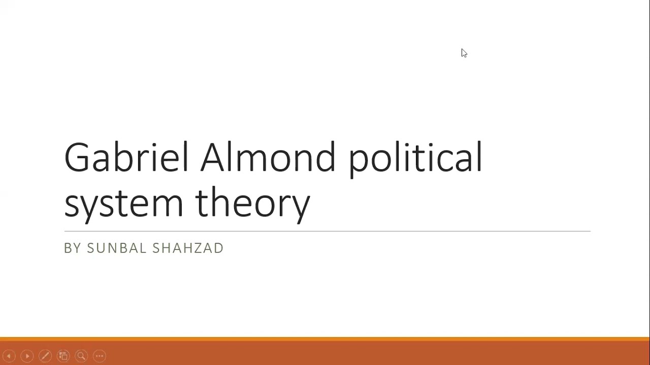 Almond Gabriel's Structural Functional theory of Political System |CSS |PMS |Political Science |