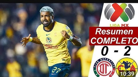 2-0 América vs Toluca (resumen) cuartos de final ida