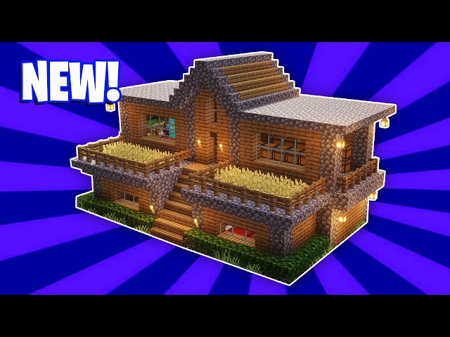 How to build a simplistic, modern starter house! • 📥 Download - link , minecraft house build tutorial